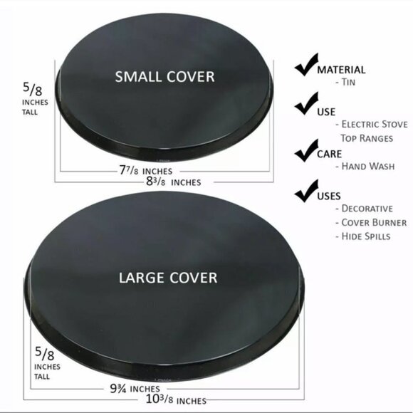 Range Kleen Range Burner Covers Chef Bistro Italian Chef Decor Set of 4 - Picture 6 of 10